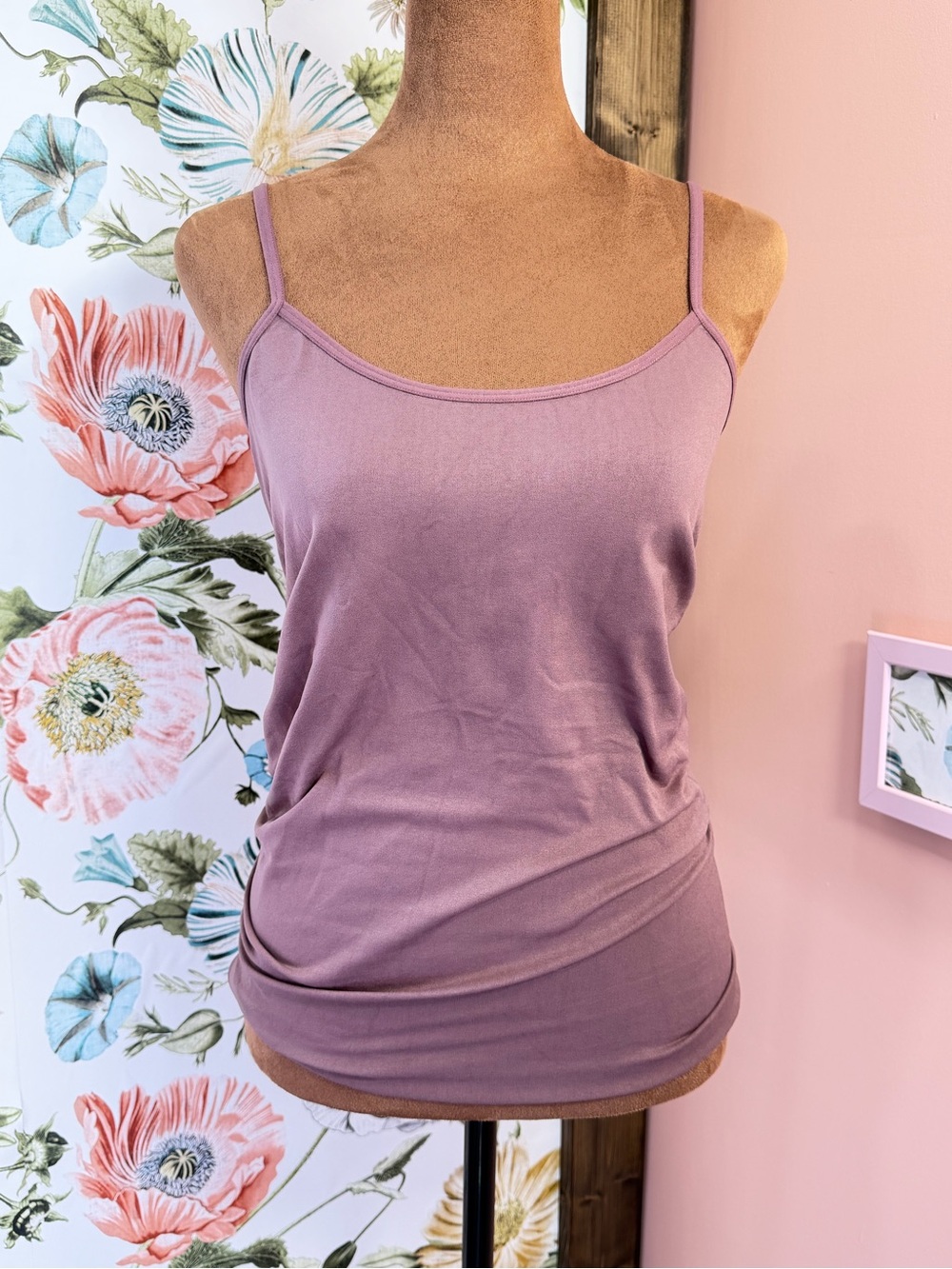 Purple Compression Tank — Size Unknown (See Measurements)